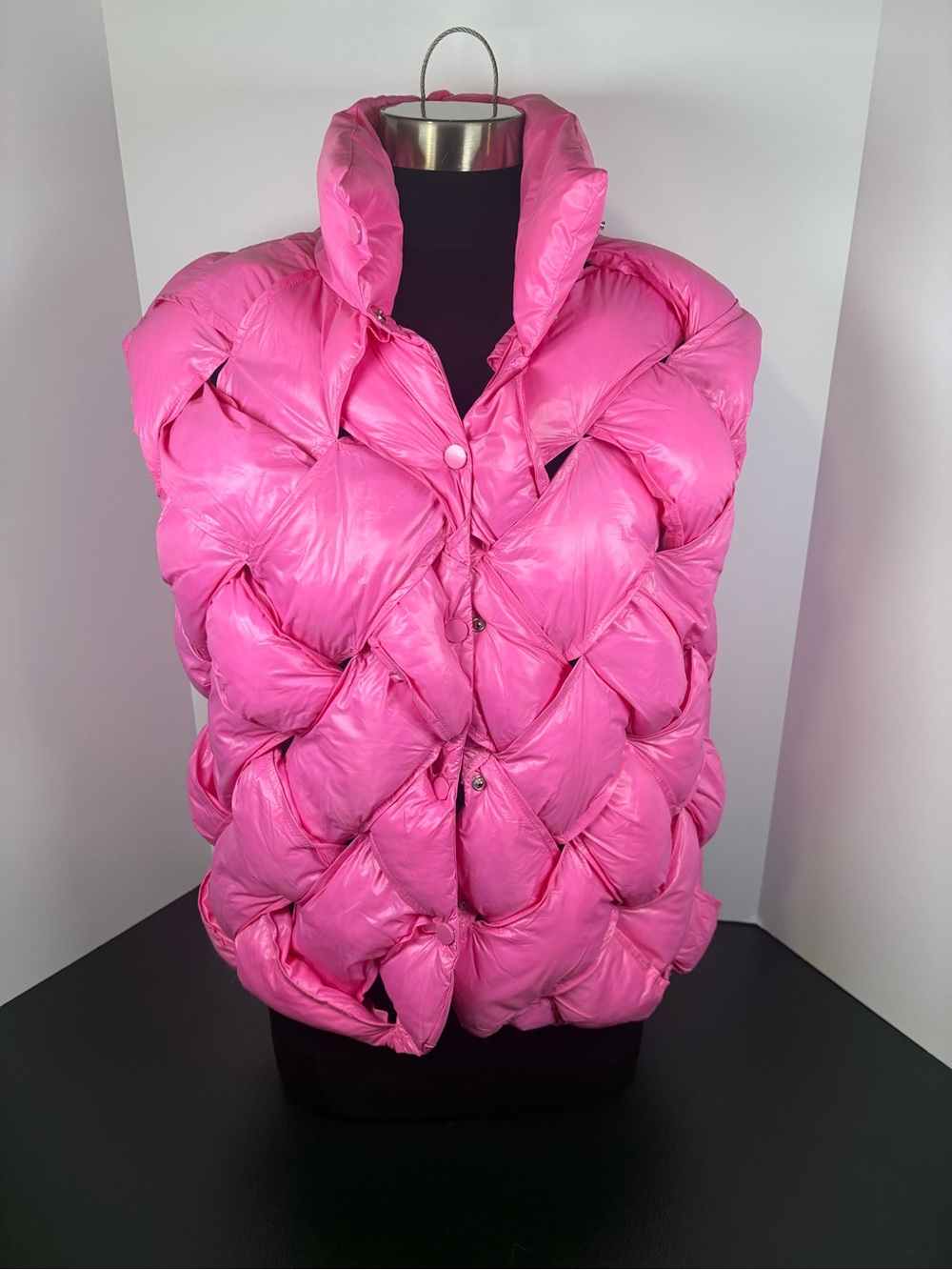 BUCKETLIST Hot Pink Quilted Puffer Vest - Women